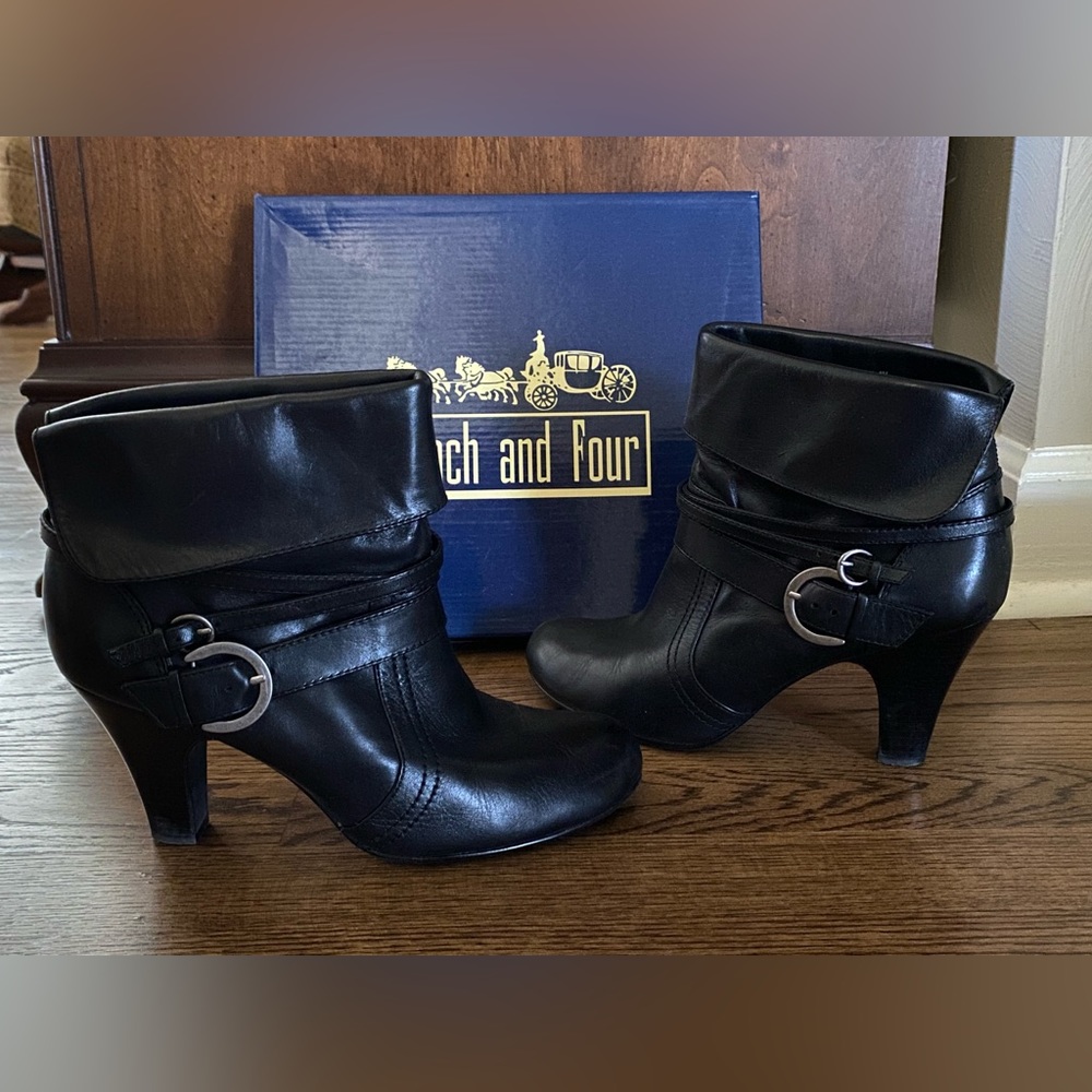Coach and Four Leather Boots.